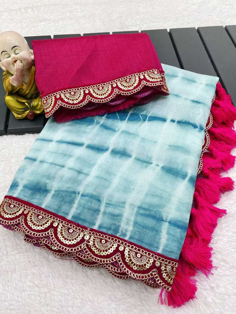 YNF VICHITRA  SILK RIN196 169 SAREES WHOLESALE EMBROIDERED PRINTED SEQUINS WORK SAREES MANUFACTURER