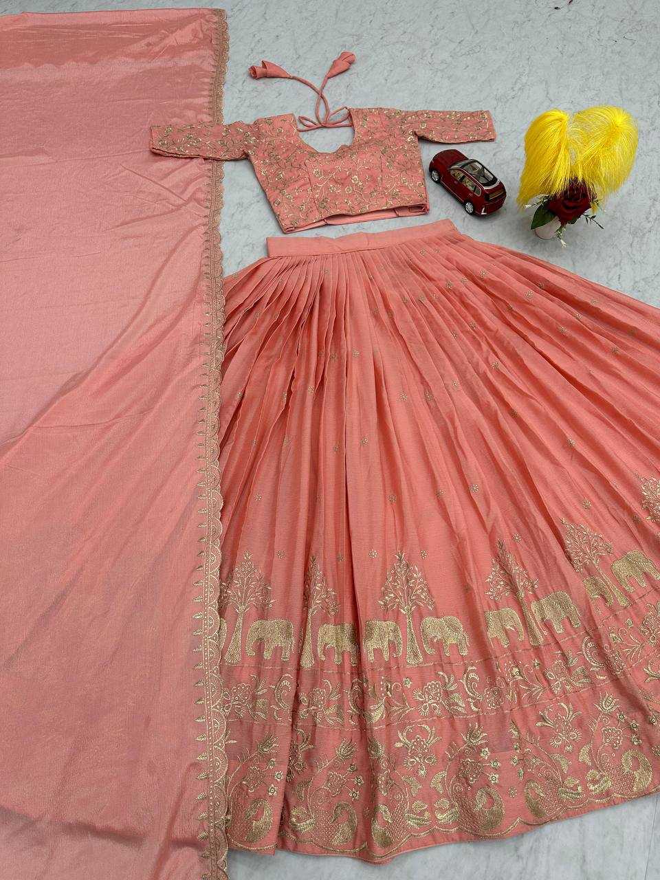 Ynf Chinon KESH120 75 Lehengas Wholesale Fancy Lehenga Embroidered Lehenga Designer Lehenga Choli Manufacturer