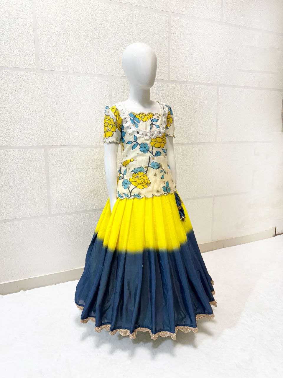 Ynf Chinon KESH168 MNT01 Kids Wear Wedding Collections Festive Collections Wholesale Kids Lehenga Kids Lehenga Choli Baby Girl Lehenga Manufacturer