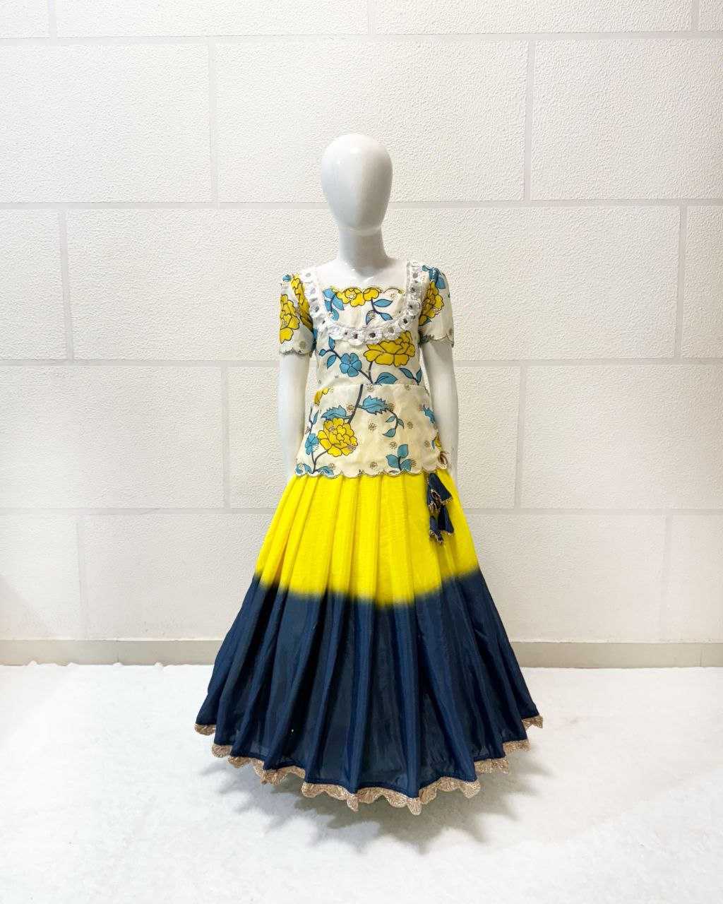 Ynf Chinon KESH168 MNT01 Kids Wear Wedding Collections Festive Collections Wholesale Kids Lehenga Kids Lehenga Choli Baby Girl Lehenga Manufacturer