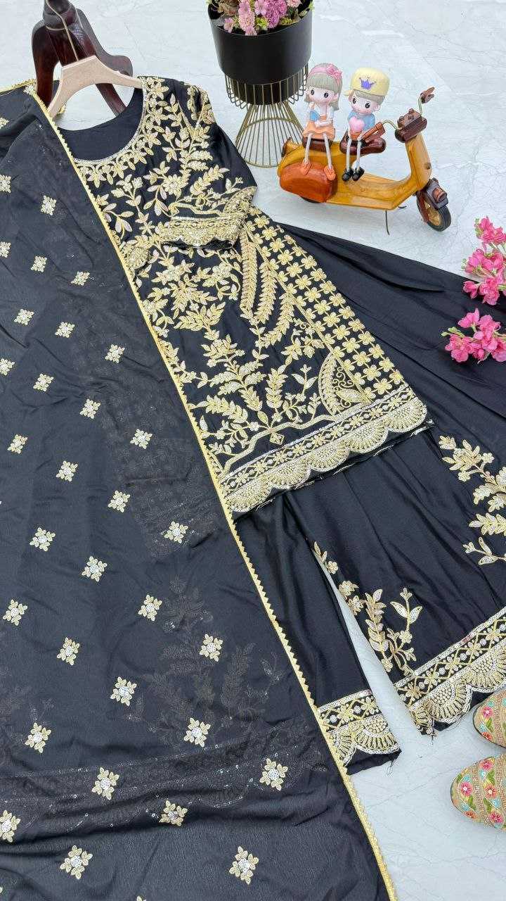 Ynf Chinon Silk KESH158 10091 Suits & Dresses Islamic Clothing Festive Collections Wholesale Sharara Salwar Suits Embroidery Suits Party wear suits Manufacturer