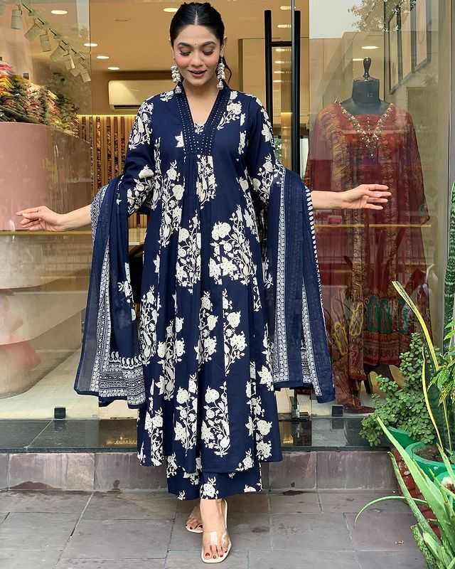 Ynf Cotton KESH253 SNF21 Suits & Dresses Wedding Collections Festive Collections Wholesale Palazzo Suit Anarkali Suits Party wear suits Manufacturer