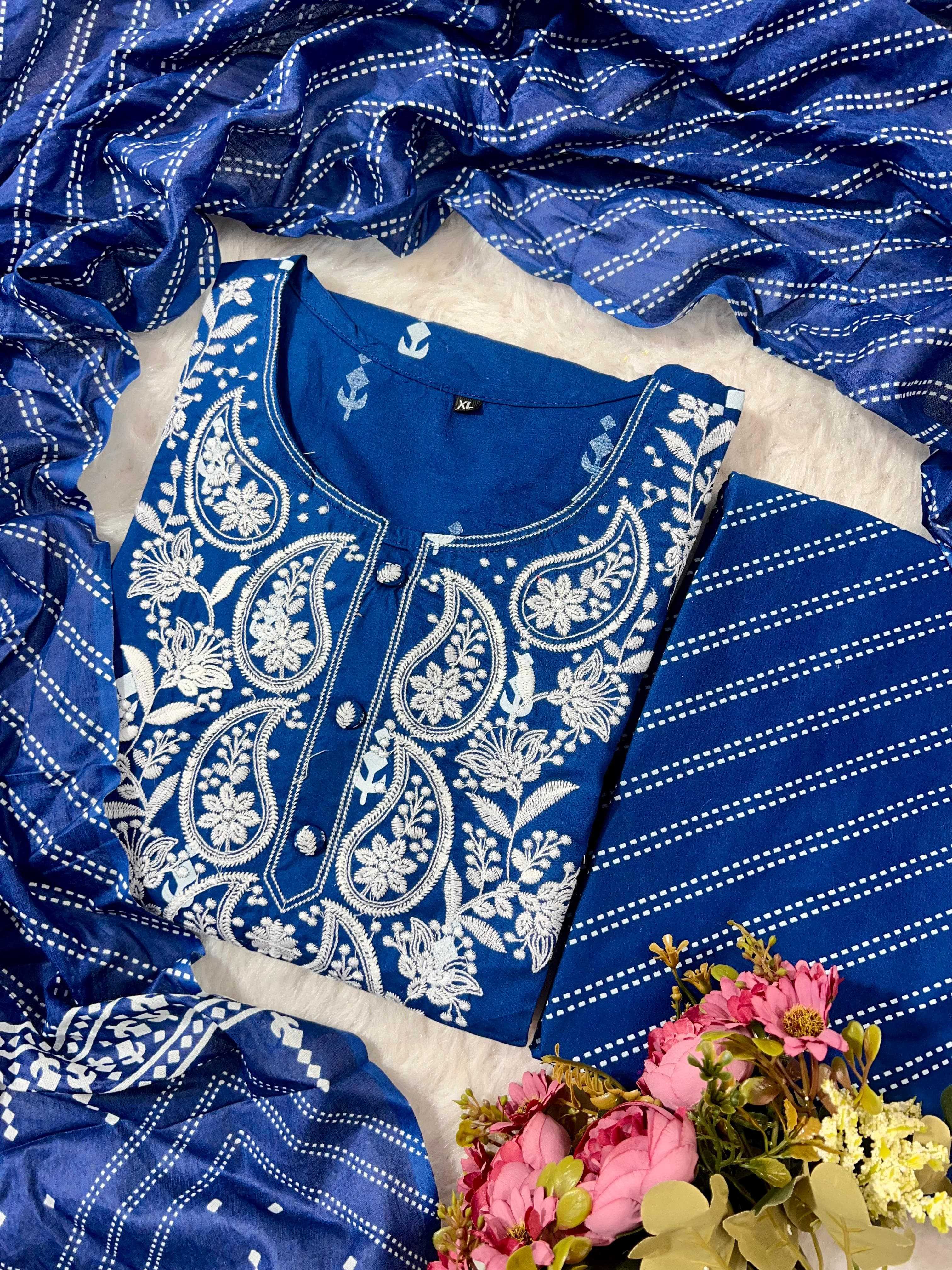 Ynf Cotton KESH253 SNF38 Kurti Wedding Collections Festive Collections Wholesale Party Wear Kurtis Cotton Kurtis Embroidered Kurtis Manufacturer