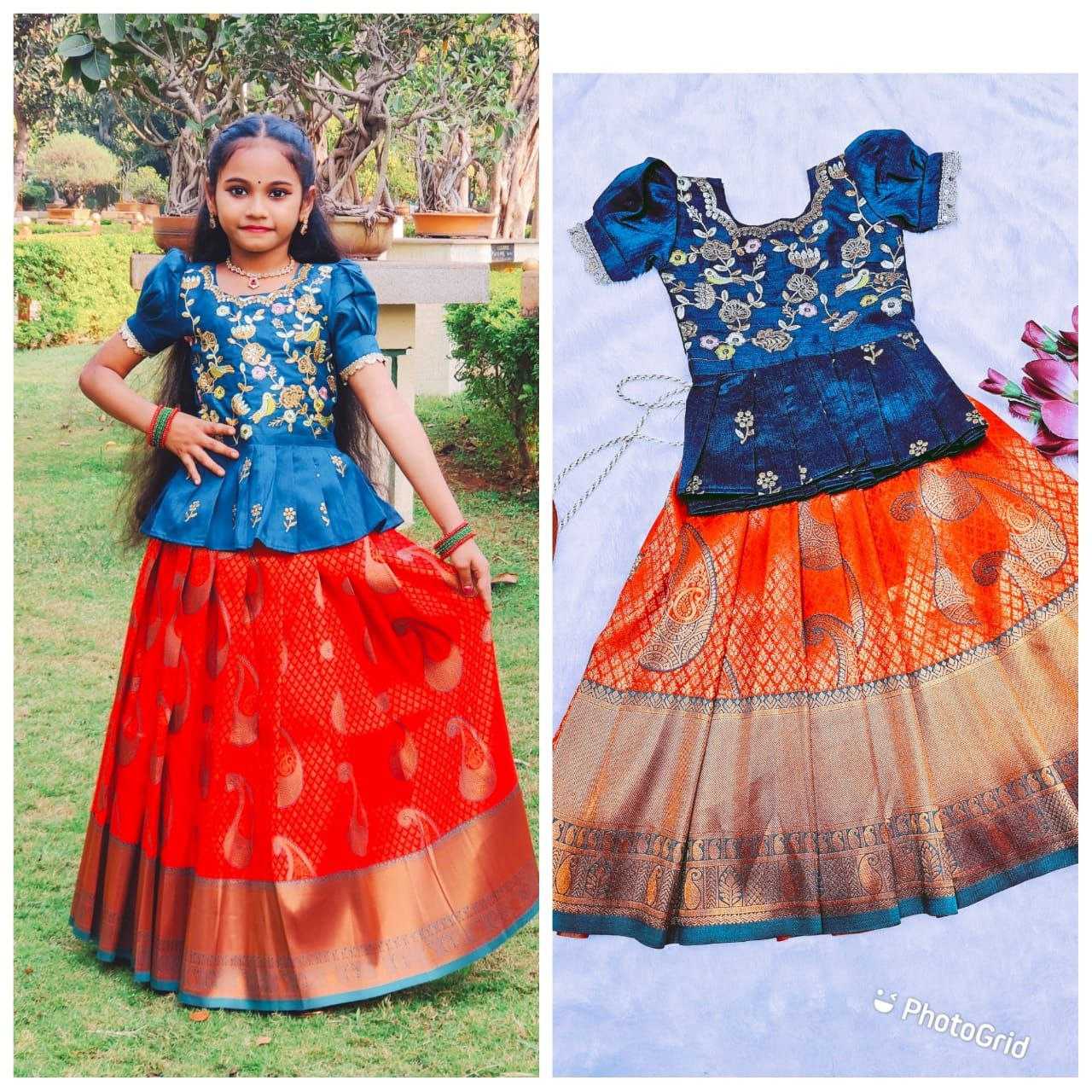 Ynf Heavy Silk RIN161 RPVR01 Kids Wear Festive Collections Wholesale Kids Lehenga Kids Lehenga Choli Baby Girl Lehenga Manufacturer