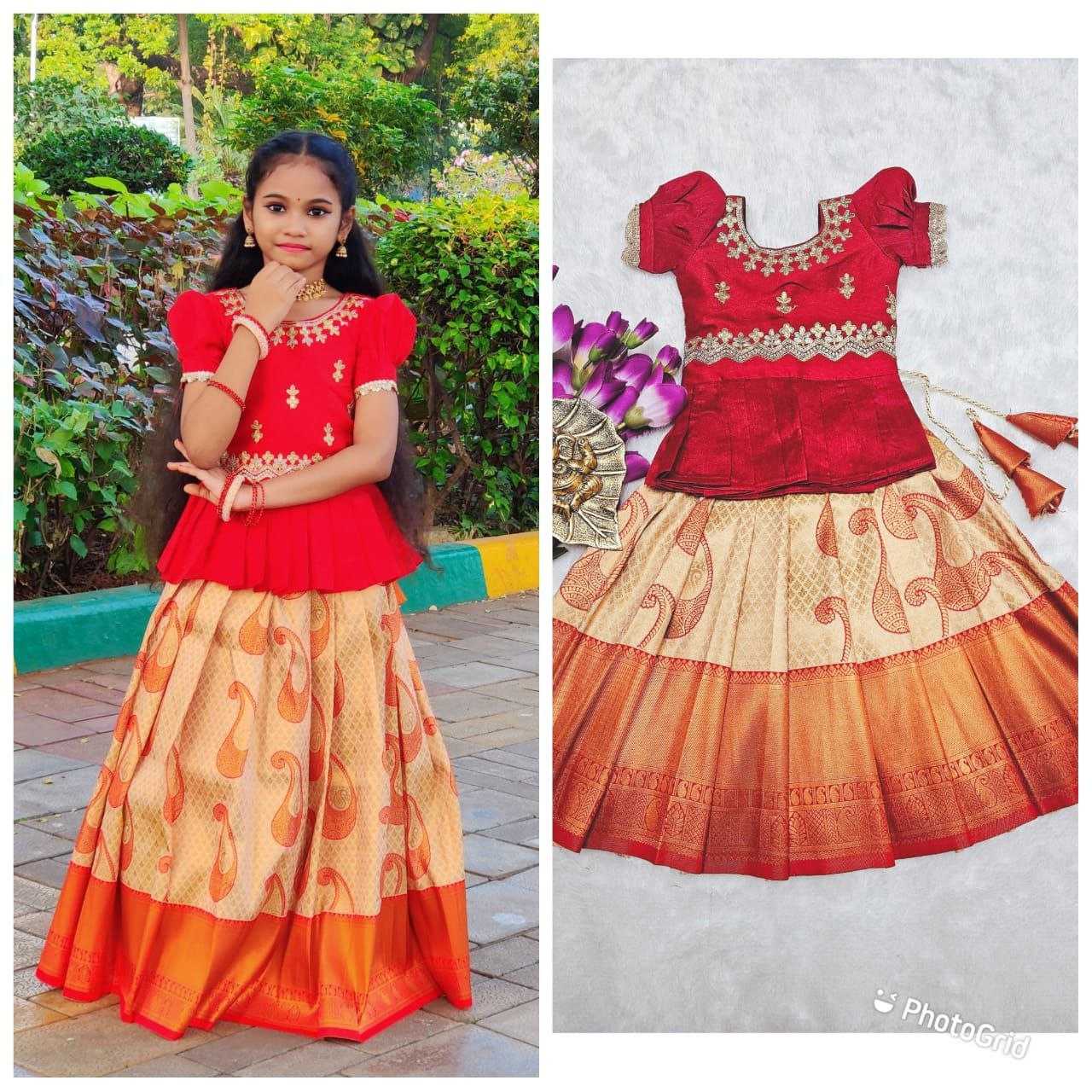 Ynf Heavy Silk RIN161 RPVR01 Kids Wear Festive Collections Wholesale Kids Lehenga Kids Lehenga Choli Baby Girl Lehenga Manufacturer