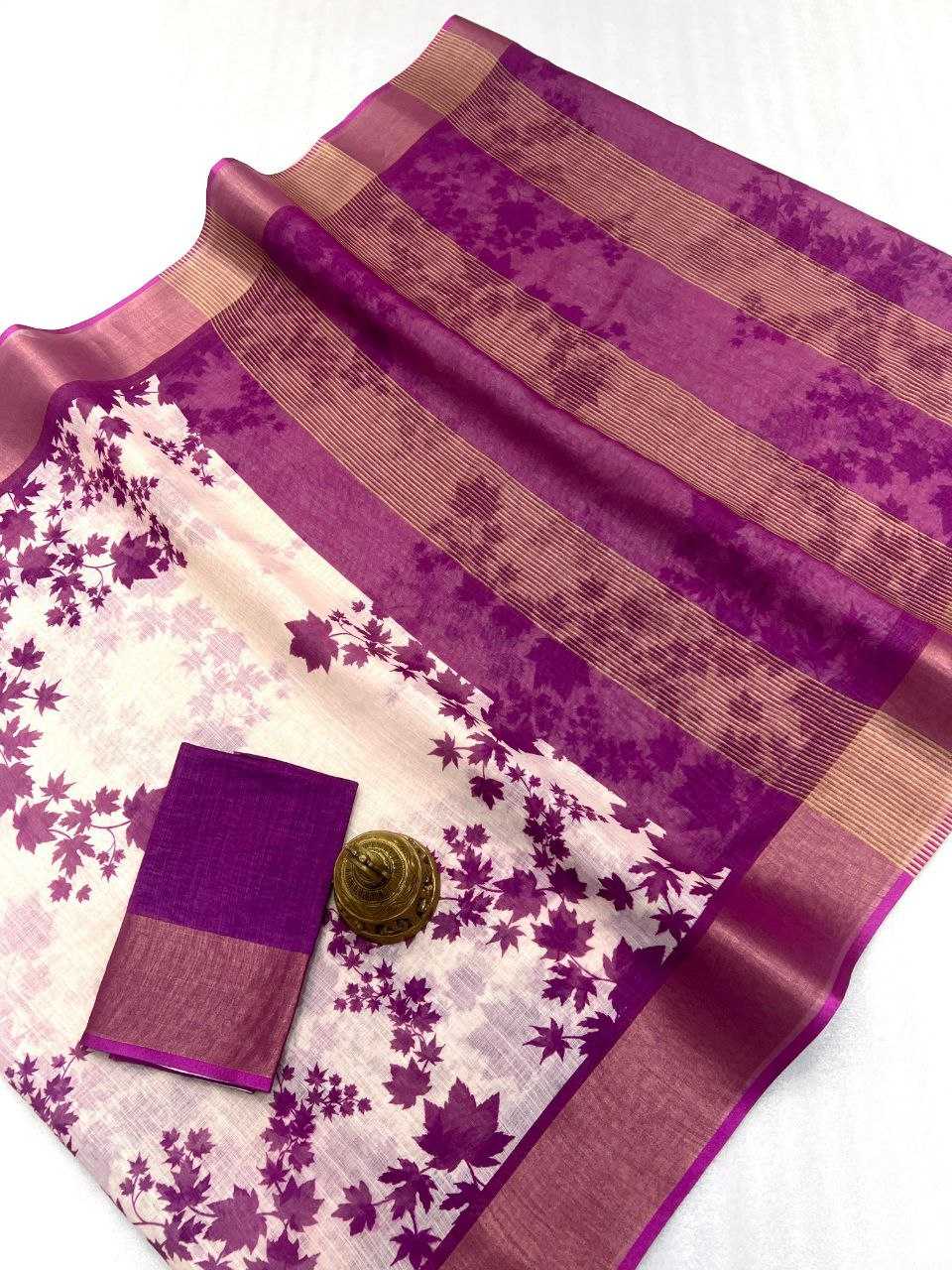 Ynf Linen KESH223 536 Sarees Wholesale Fancy Sarees Printed Sarees Linen Sarees Manufacturer