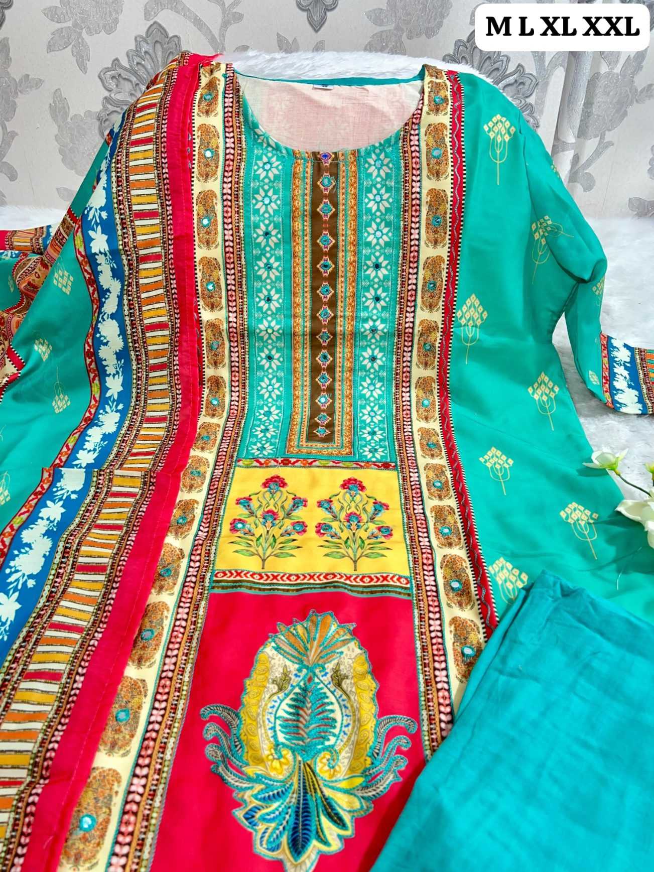 Ynf Muslin KESH253 SNF30 Suits & Dresses Islamic Clothing Festive Collections Wholesale Pakistani Suits Printed Suits Party wear suits Manufacturer