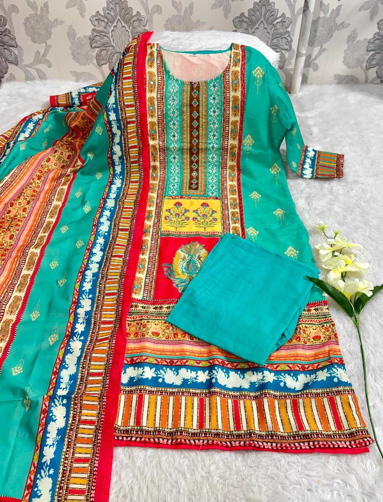 Ynf Muslin KESH253 SNF30 Suits & Dresses Islamic Clothing Festive Collections Wholesale Pakistani Suits Printed Suits Party wear suits Manufacturer