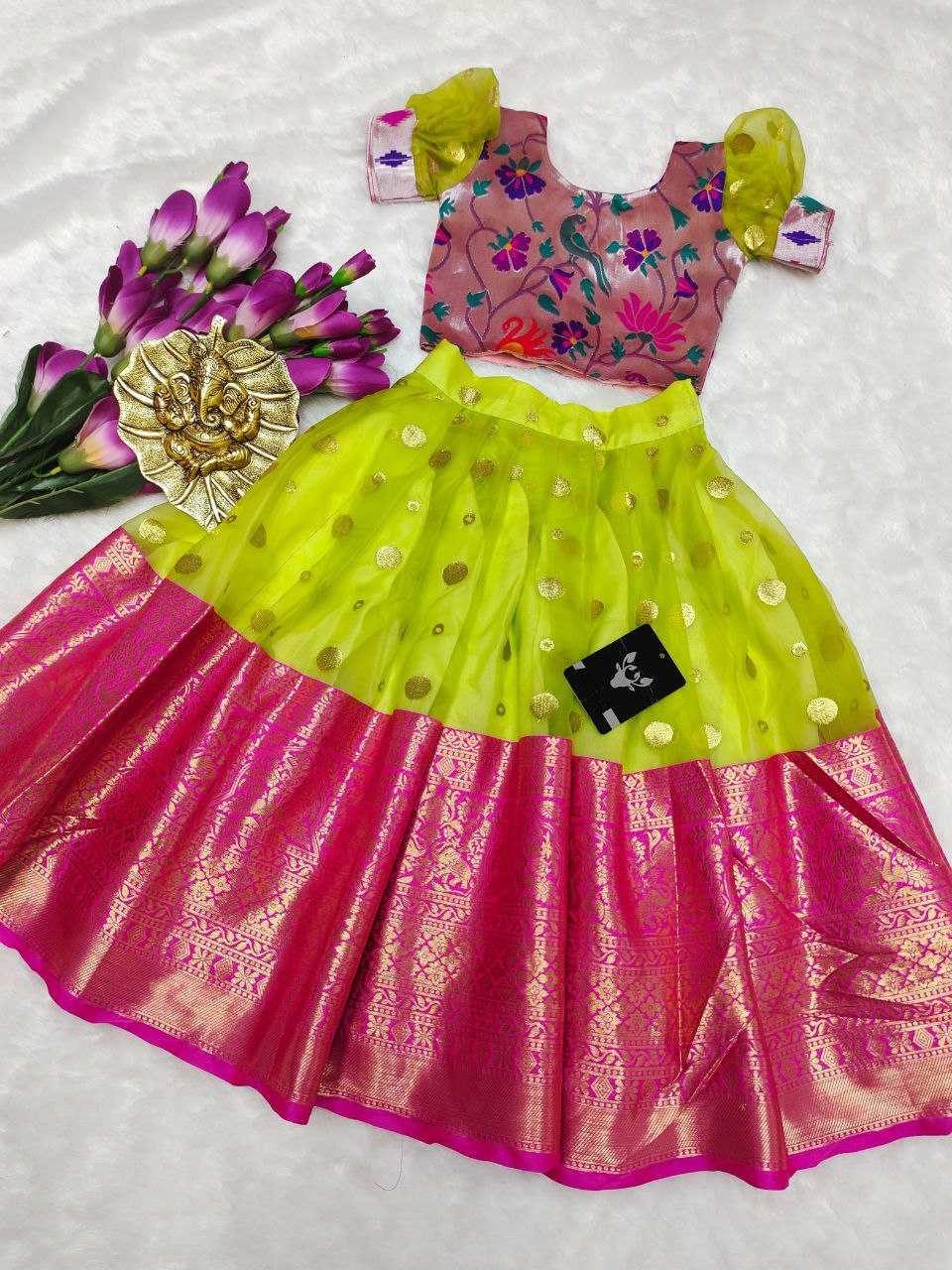 Ynf Organza Silk RIN161 RPVR01 Kids Wear Wholesale Kids Lehenga Kids Lehenga Choli Baby Girl Lehenga Manufacturer