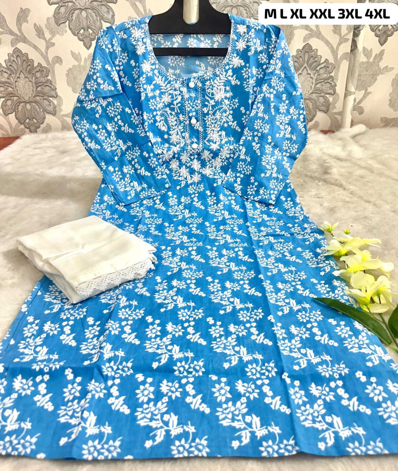 Ynf Rayon KESH253 SNF04 Kurti Diwali Collections Festive Collections Wholesale Rayon Kurtis Embroidered Kurtis Kurti With Pants Manufacturer