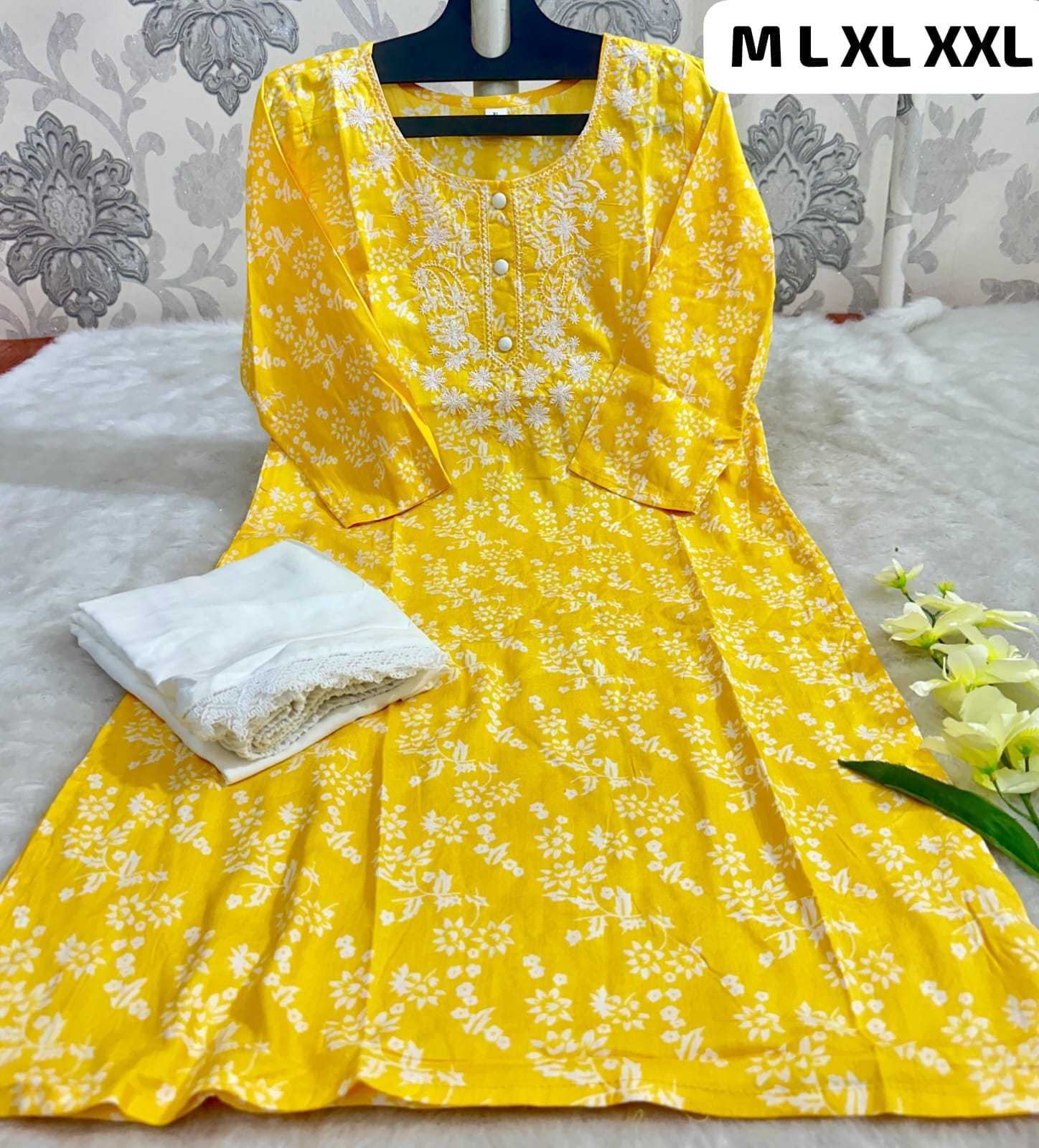 Ynf Rayon KESH253 SNF04 Kurti Diwali Collections Festive Collections Wholesale Rayon Kurtis Embroidered Kurtis Kurti With Pants Manufacturer