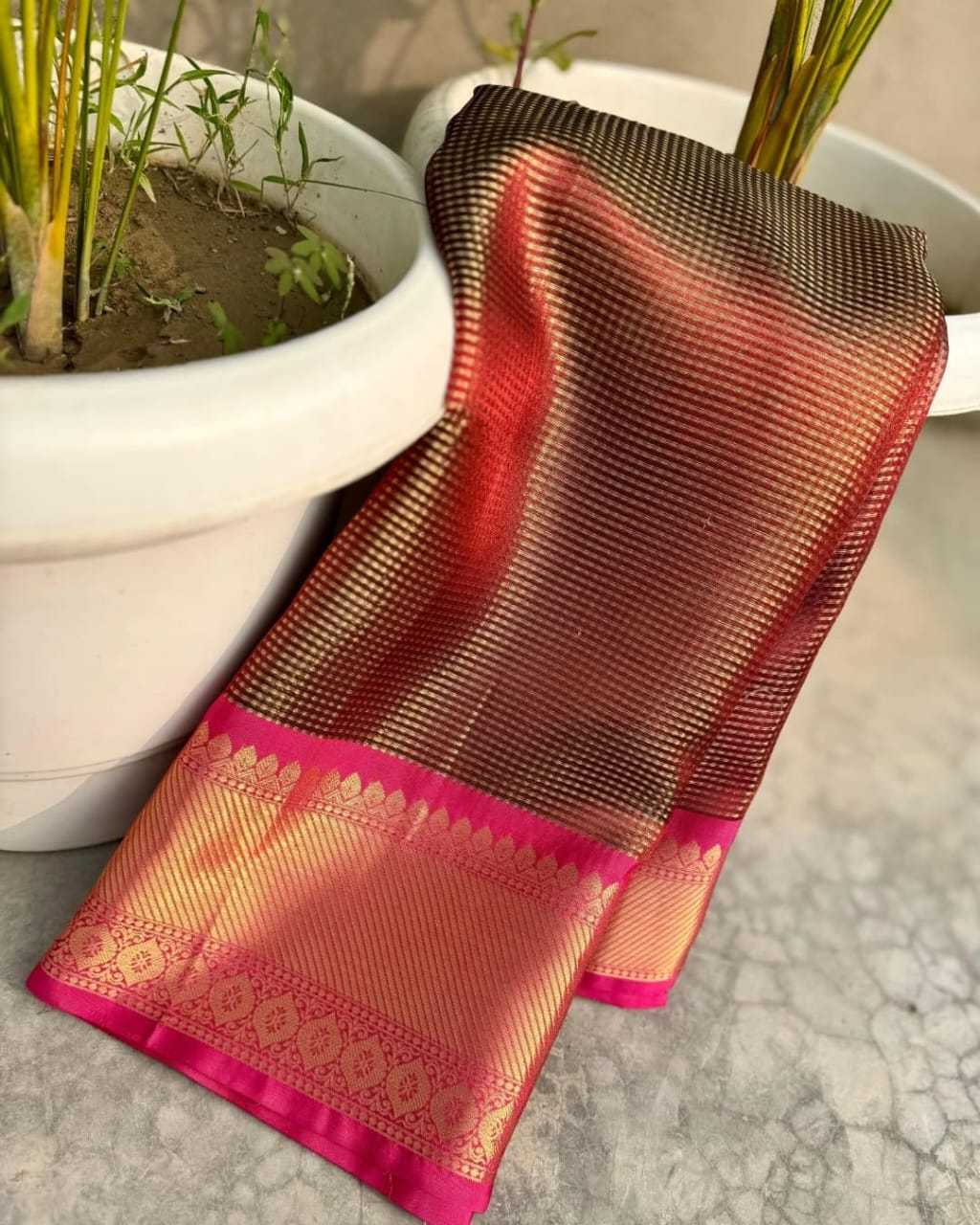 Ynf Tissue Silk KESH131 RAJ RATAN Sarees Wholesale Tissue Silk Saree Traditional Sarees Festive Sarees Manufacturer