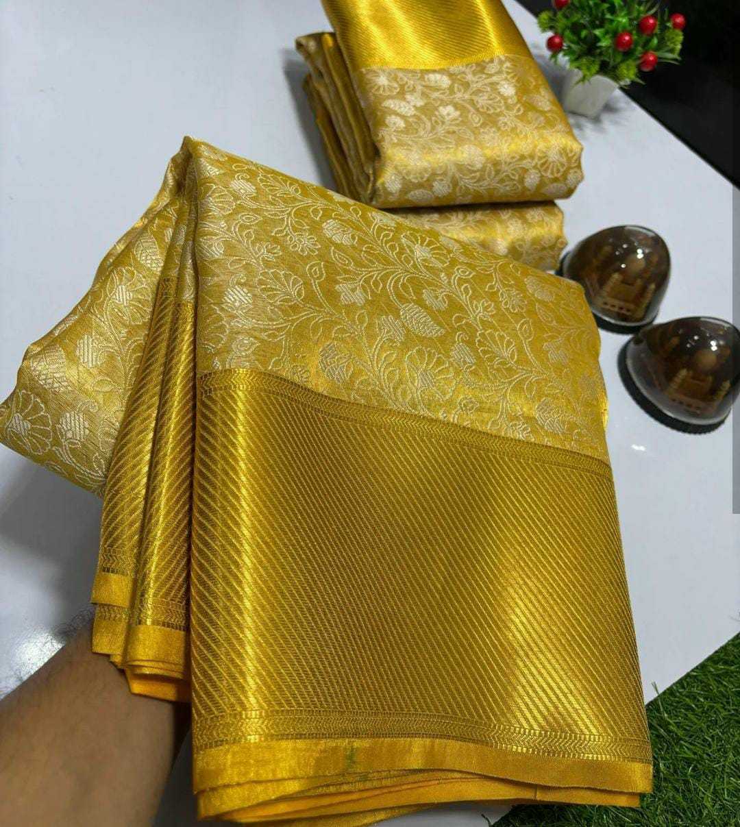 Ynf Tissue Silk KESH131 VNF06 Sarees Wholesale Tissue Silk Saree Traditional Sarees Festive Sarees Manufacturer