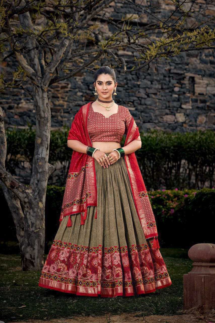 Ynf Tussar Silk KESH187 Tulsi Lehengas Wedding Collections Festive Collections Wholesale Fancy Lehenga Wedding Lehenga Printed Lehenga Manufacturer