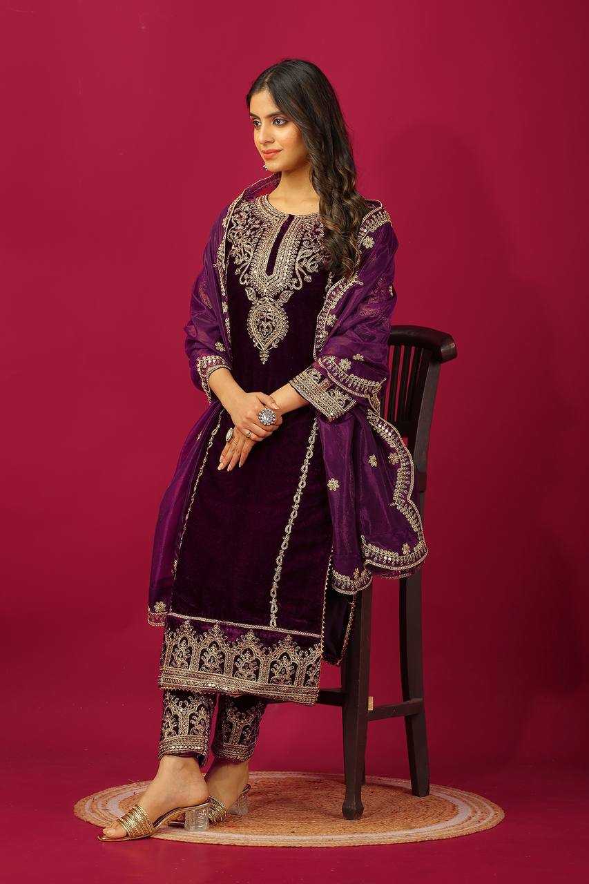 Ynf Velvet KESH128 5003 Suits & Dresses Islamic Clothing Wedding Collections Wholesale Pakistani Suits Embroidery Suits Party wear suits Manufacturer