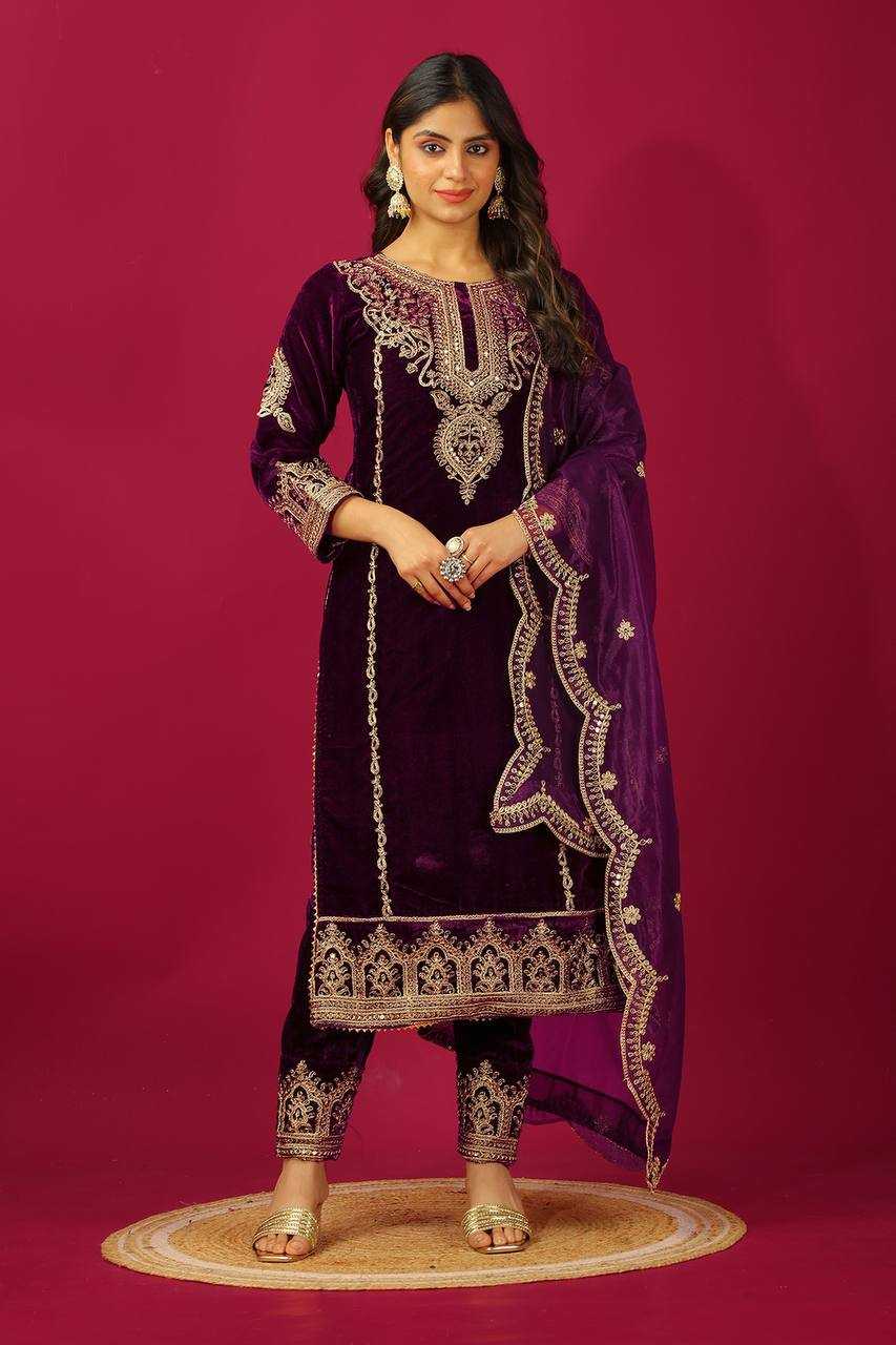 Ynf Velvet KESH128 5003 Suits & Dresses Islamic Clothing Wedding Collections Wholesale Pakistani Suits Embroidery Suits Party wear suits Manufacturer