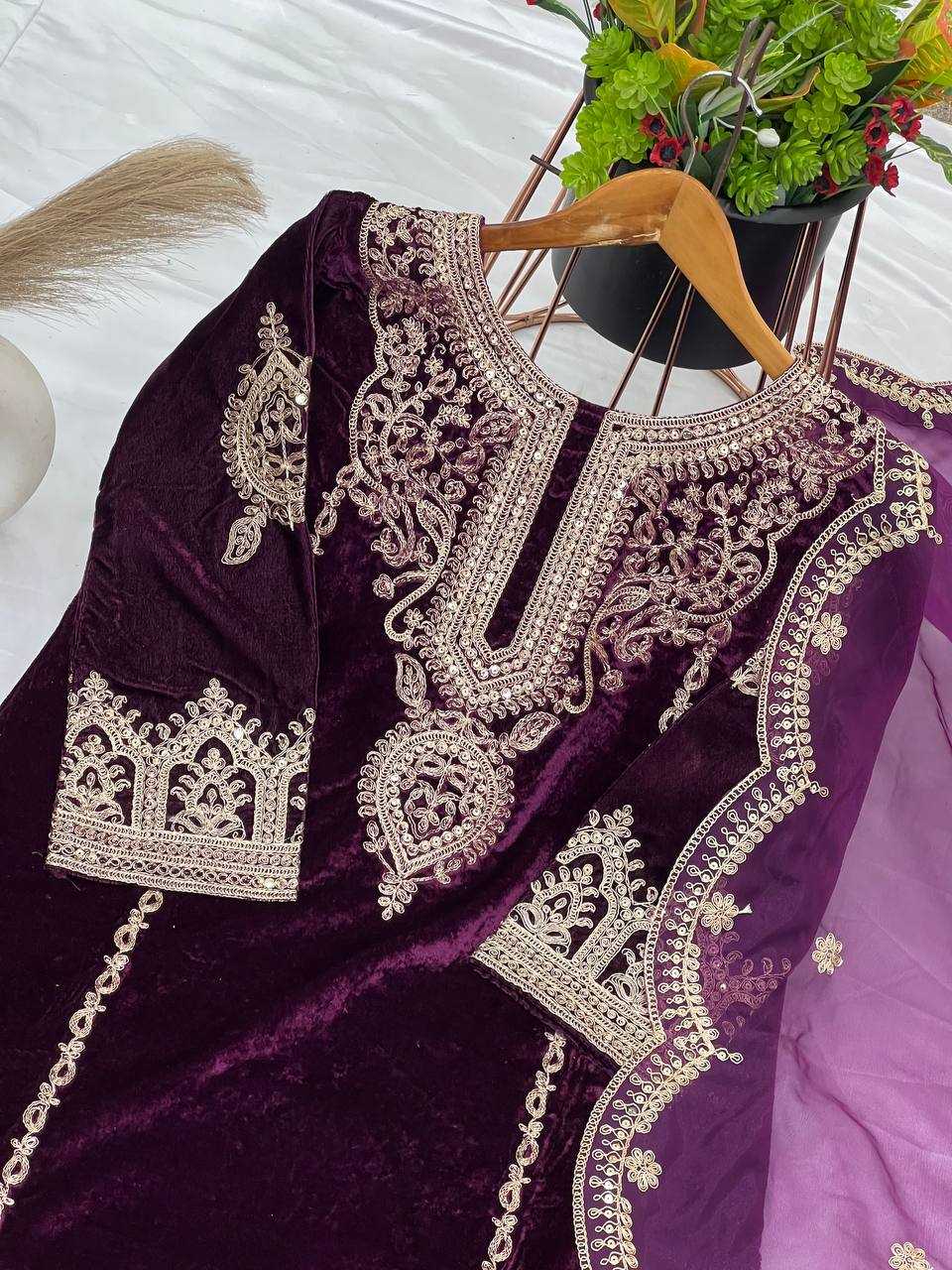 Ynf Velvet KESH128 5003 Suits & Dresses Islamic Clothing Wedding Collections Wholesale Pakistani Suits Embroidery Suits Party wear suits Manufacturer