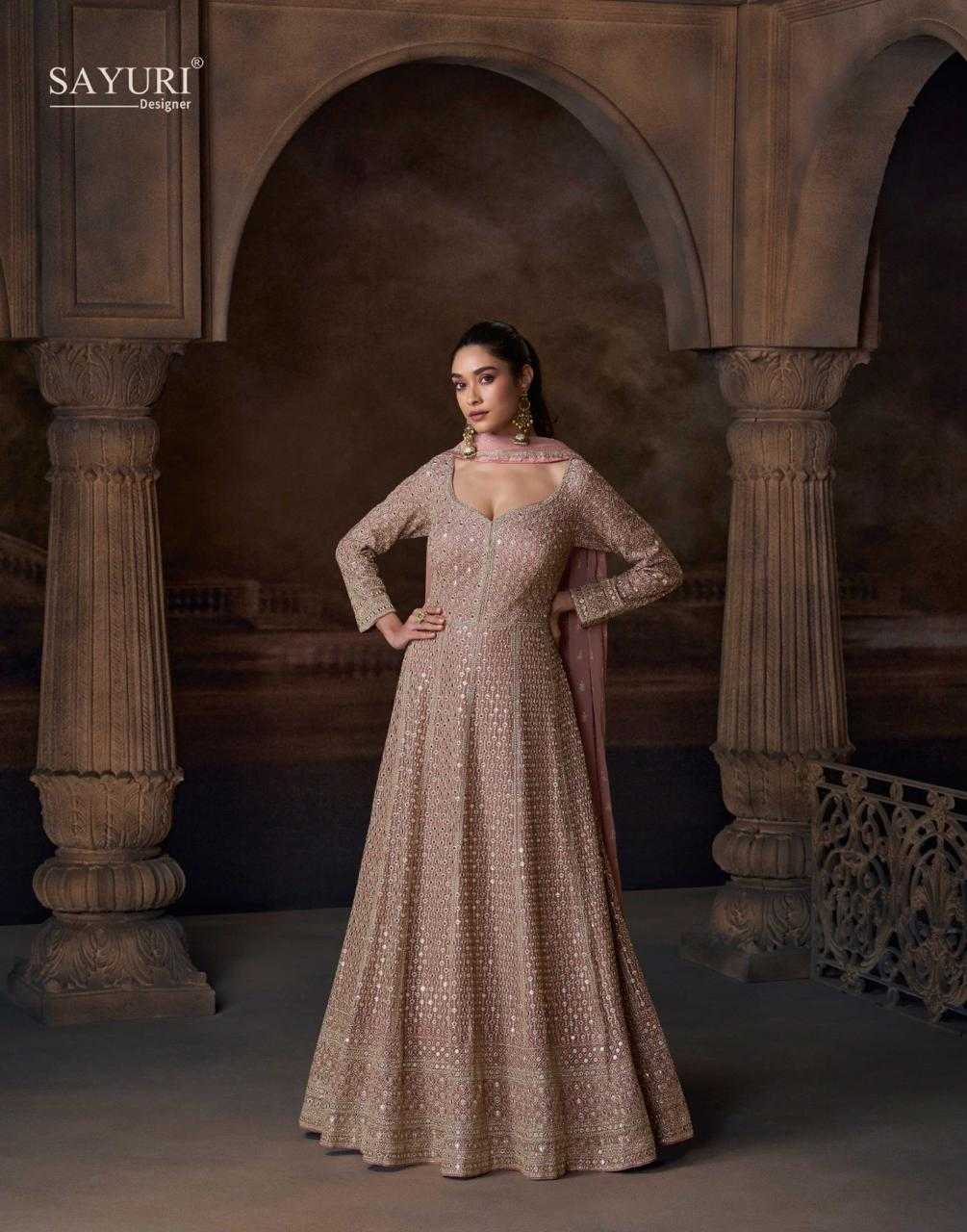 Ynf Chinon Silk RIN184 SAYURI DESIGNER-AVNI Suits & Dresses Islamic Clothing Festive Collections Wholesale Party wear suits Silk Suits Eid Collections Manufacturer