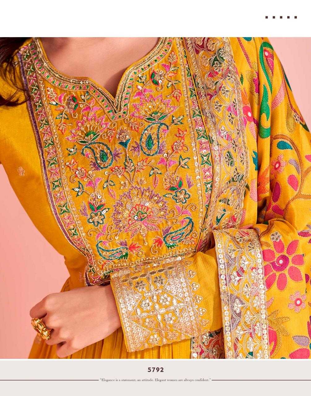 Ynf Chinon Silk RIN184 SAYURI DESIGNER-MAYURI Suits & Dresses Rakhi Collections Festive Collections Wholesale Party wear suits Silk Suits Embroidered Suits Manufacturer