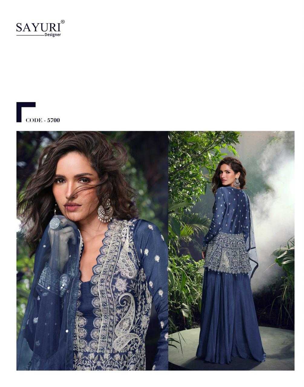 Ynf Chinon Silk RIN184 SAYURI DESIGNER-SHIVANI Suits & Dresses Wedding Collections Festive Collections Wholesale Palazzo Suit Party wear suits Embroidered Suits Manufacturer