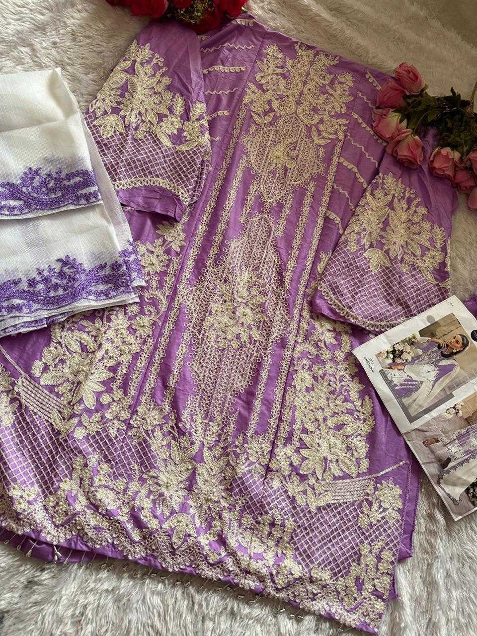 Ynf Cotton RIN186 Mehbbob tex-MT-1428 Suits & Dresses Islamic Clothing Festive Collections Wholesale Cotton Suits Party wear suits Embroidered Suits Manufacturer