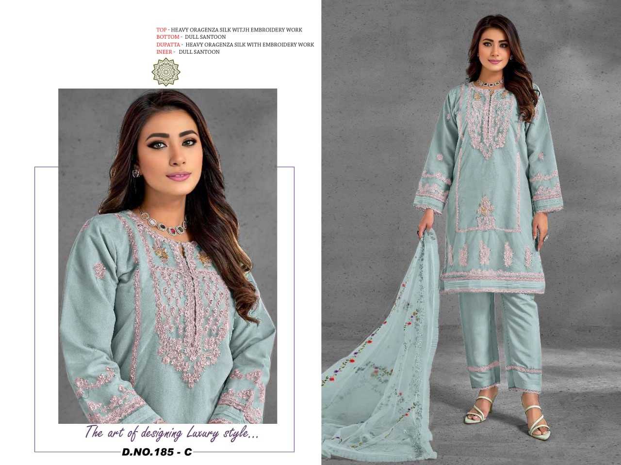 Ynf Organza RIN129 MARYAM’S-185 Kurti Wedding Collections Wholesale Casual Kurtis Festive Kurtis Manufacturer