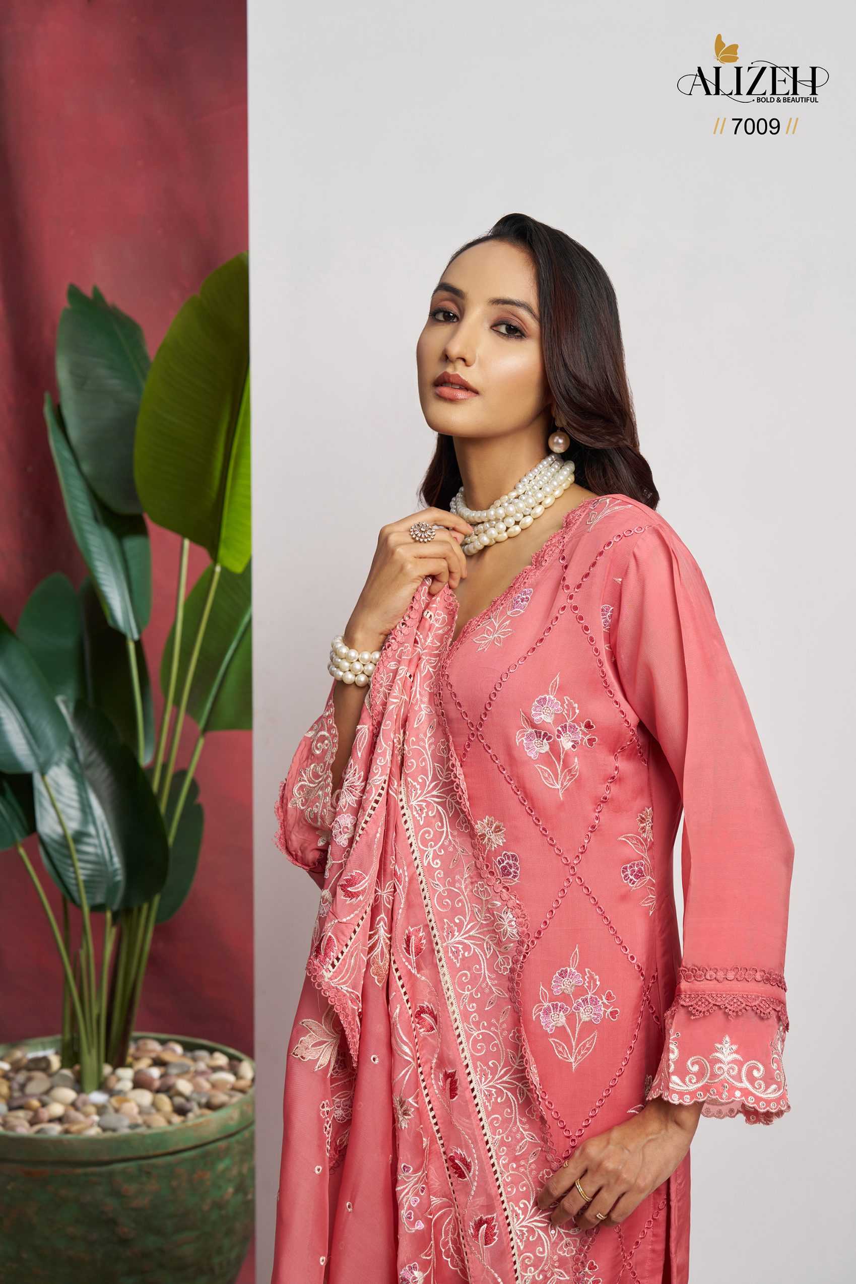 Ynf Organza RIN187 Alizeh-Saadgi Suits & Dresses Wedding Collections Festive Collections Wholesale Ladies Suits Sharara Salwar Suits Party wear suits Manufacturer