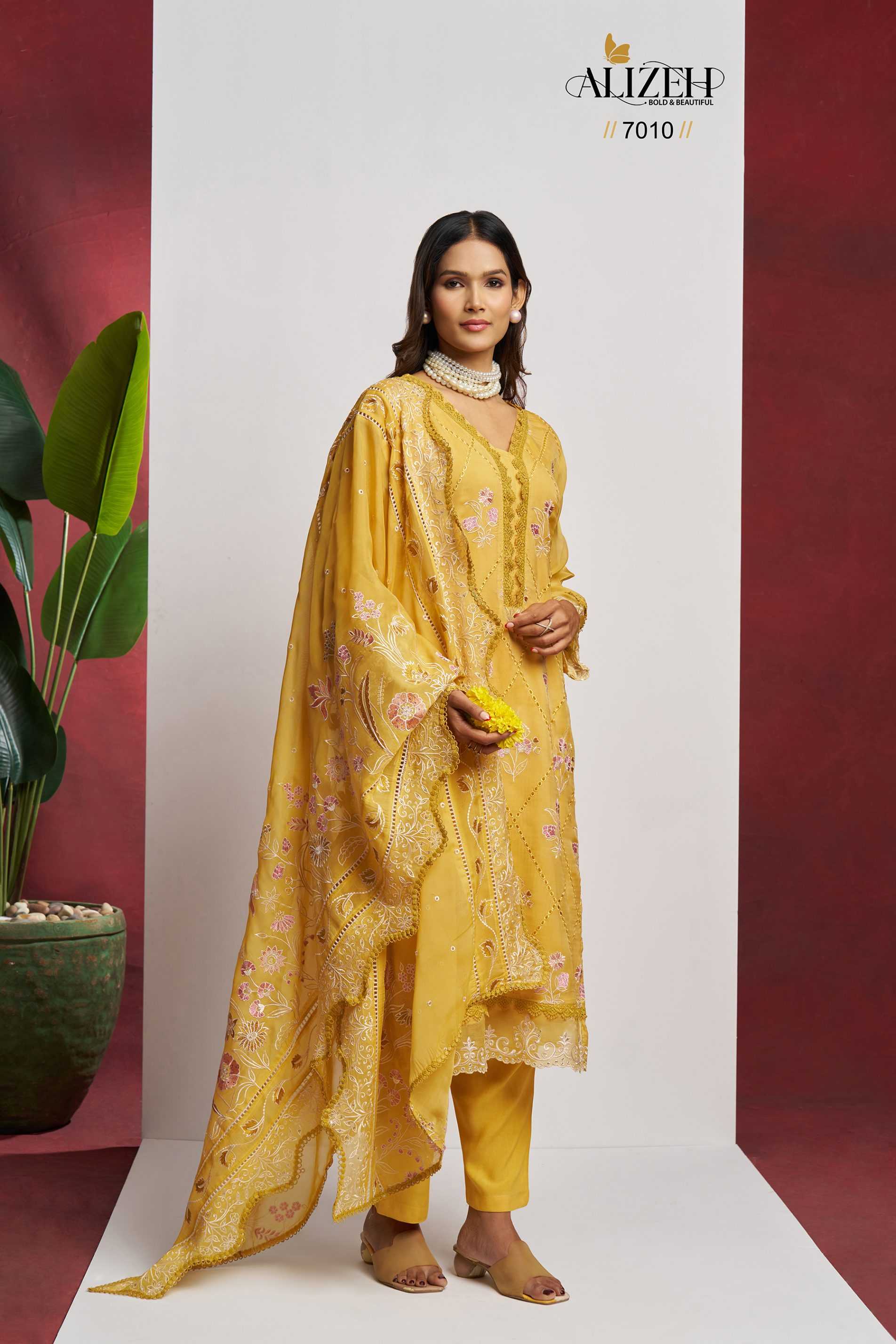 Ynf Organza RIN187 Alizeh-Saadgi Suits & Dresses Wedding Collections Festive Collections Wholesale Ladies Suits Sharara Salwar Suits Party wear suits Manufacturer