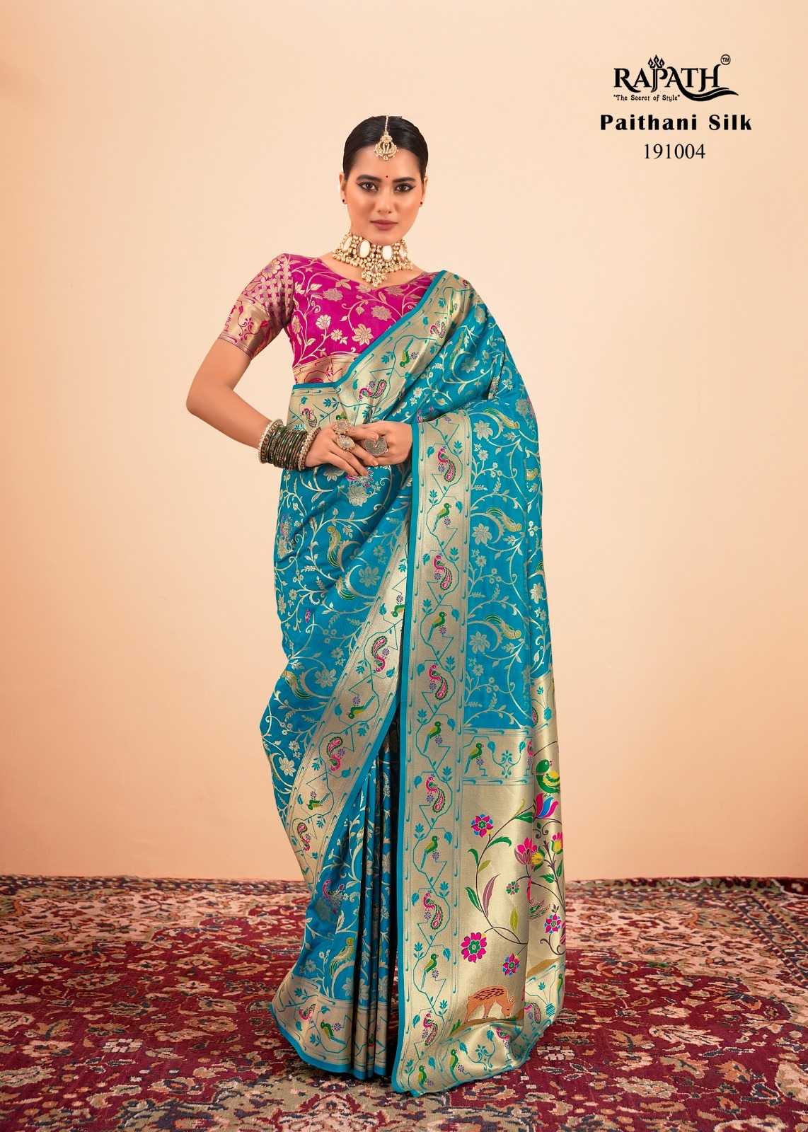 Ynf Paithani Silk KESH113 Rajpath-Shailja Silk Sarees Silk Sarees Festive Collections Wholesale Party Wear Sarees Fancy Sarees Paithani Sarees Manufacturer