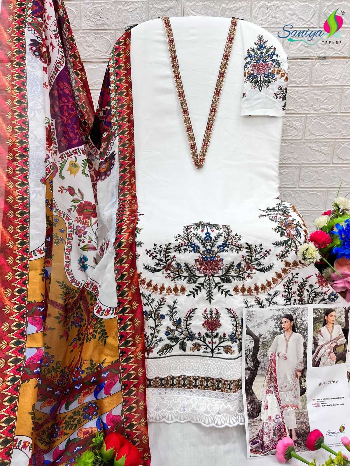 Ynf Rayon RIN186 SANIYA TRENDZ-Mariya b riyon Suits & Dresses Islamic Clothing Festive Collections Wholesale Pakistani Suits Party wear suits Eid Collections Manufacturer