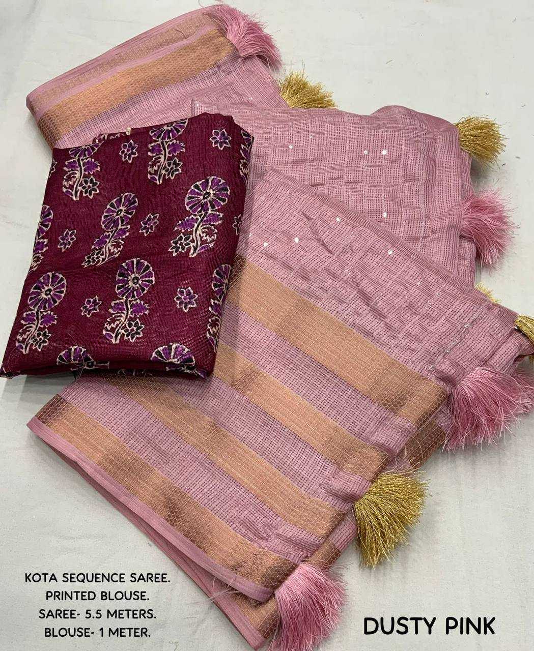 Ynf Soft Kota KESH433 kota sequence Sarees Festive Collections Wholesale Sequence Sarees Holi Collections Manufacturer