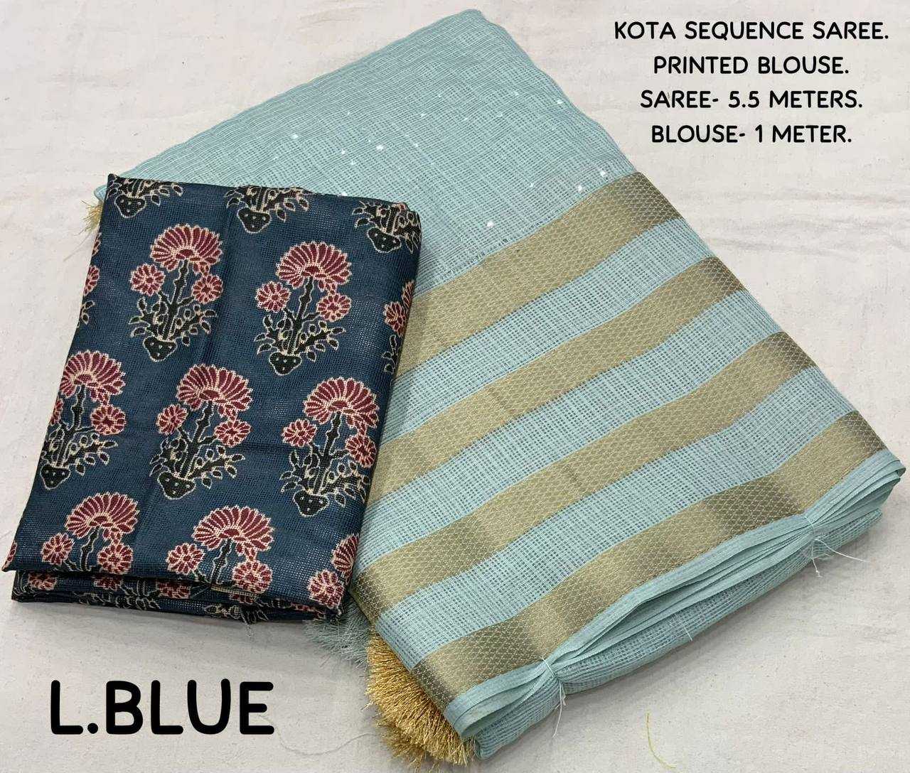 Ynf Soft Kota KESH433 kota sequence Sarees Festive Collections Wholesale Sequence Sarees Holi Collections Manufacturer