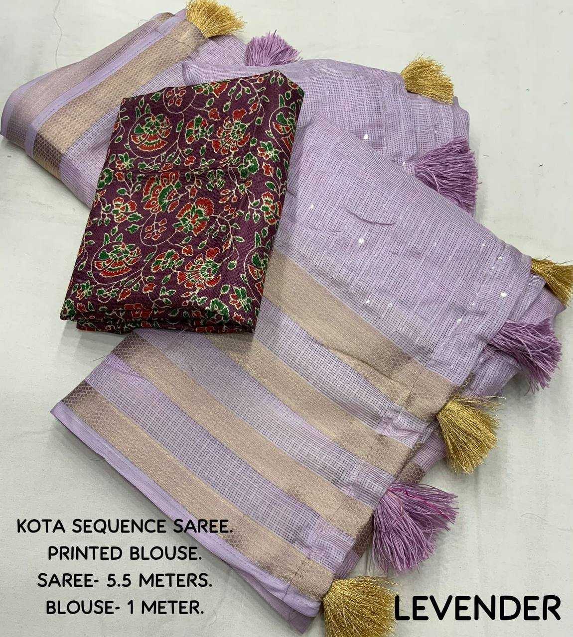 Ynf Soft Kota KESH433 kota sequence Sarees Festive Collections Wholesale Sequence Sarees Holi Collections Manufacturer