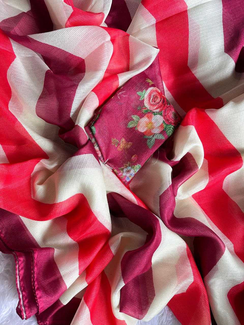 YNF KOTA CHEX KESH201 color pops SAREES WHOLESALE LADIES KOTA DORIA STRIPED SAREES MANUFACTURER