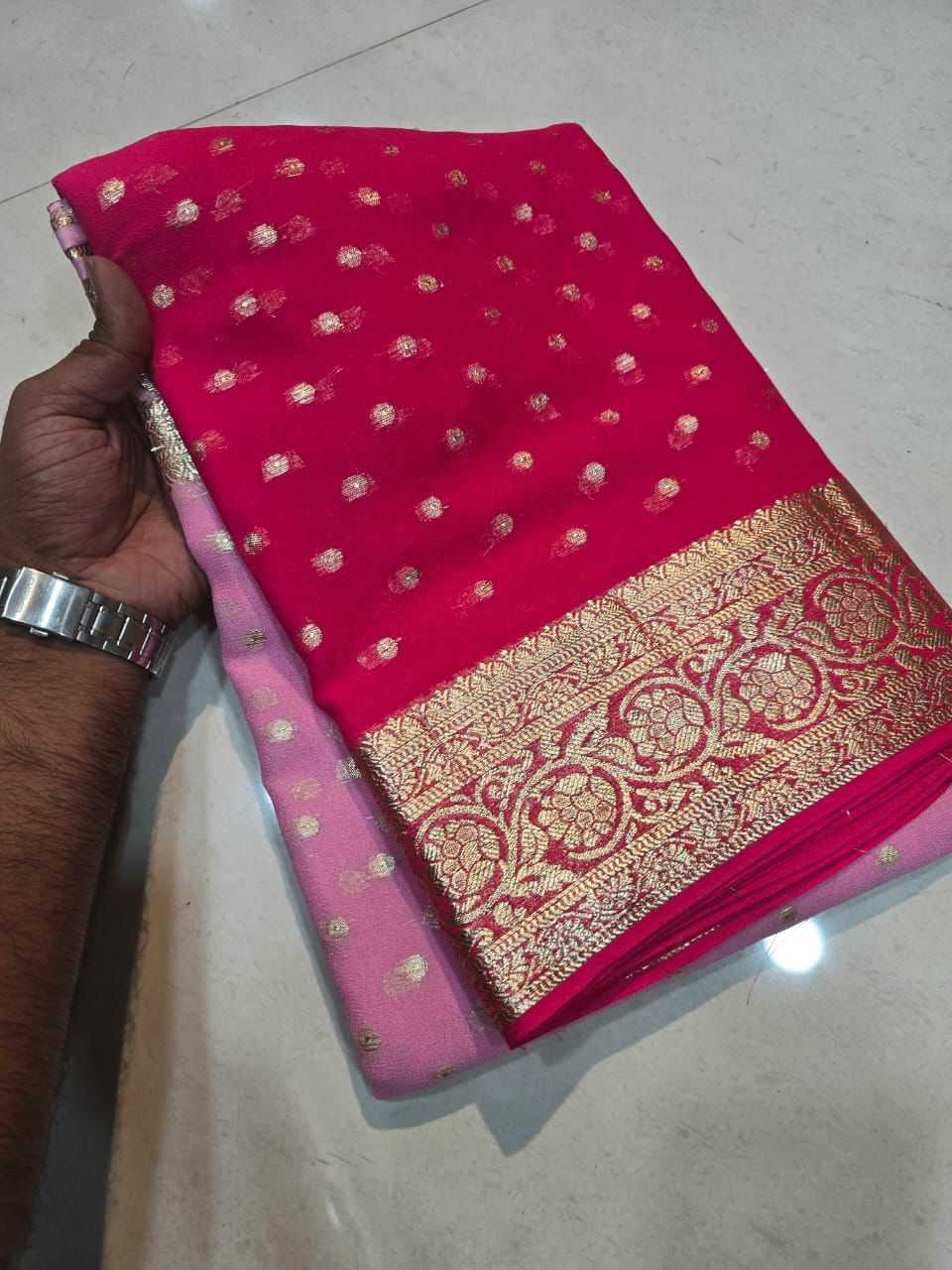 Ynf Georgette RIN104 APE228 Sarees Wholesale Party Wear Sarees Fancy Sarees Viscose Saree Manufacturer