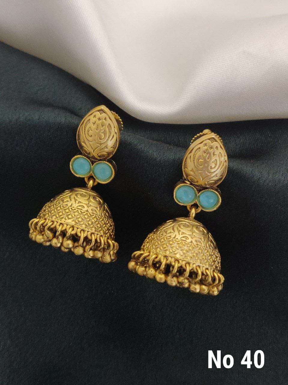 YNF BRASS KESH477 SMN12-22 WOMENS JEWELLERY WHOLESALE EARRING SET MANUFACTURER