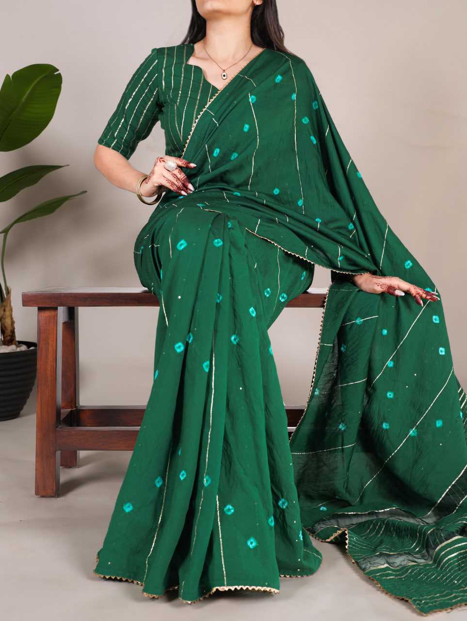 Ynf Chanderi Soft RIN197 7503 Sarees Wholesale Fancy Sarees Printed Sarees Chanderi Sarees Bandhani Sarees Manufacturer