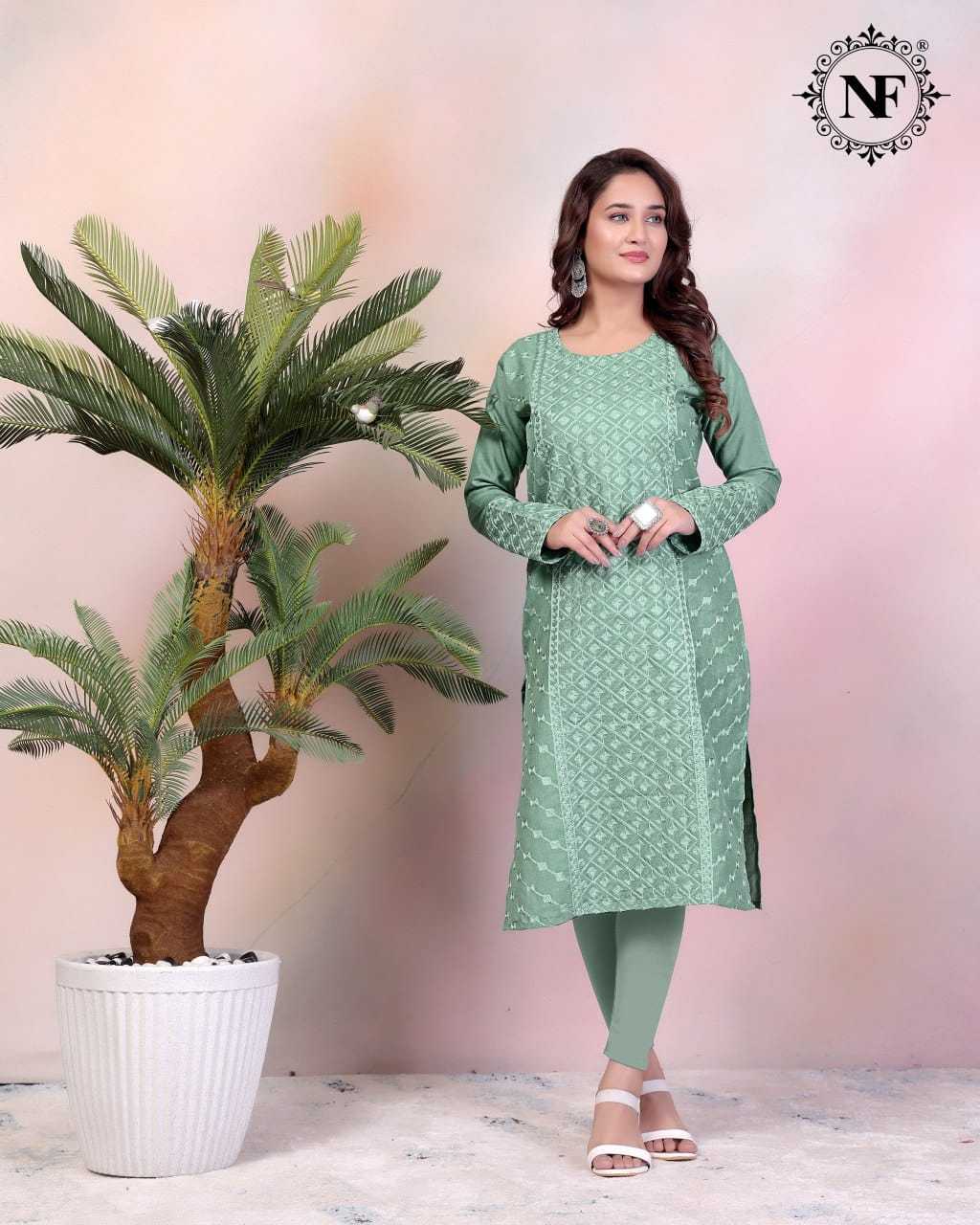 Ynf Cotton RIN222 JAYPURI Kurti Plus Size Collections Wholesale Casual Kurtis Workwear Kurtis Plus Size Kurtis Manufacturer