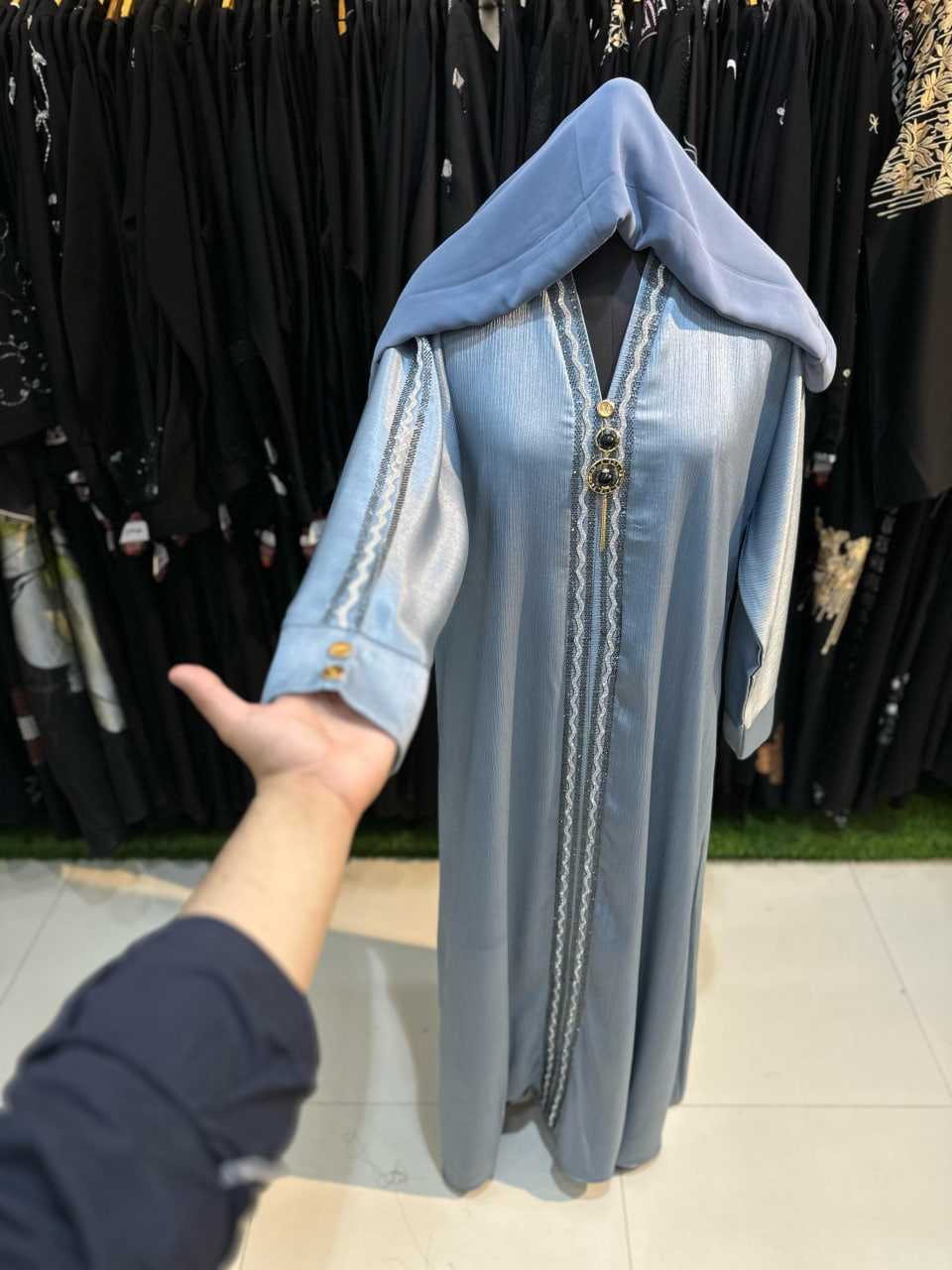 Ynf Imported RIN197 270 Islamic Clothing Festive Collections Wholesale Abaya Hijab Burkha Manufacturer
