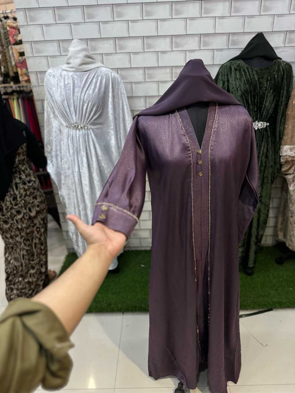 Ynf Imported RIN197 271 Islamic Clothing Festive Collections Wholesale Abaya Hijab Burkha Manufacturer