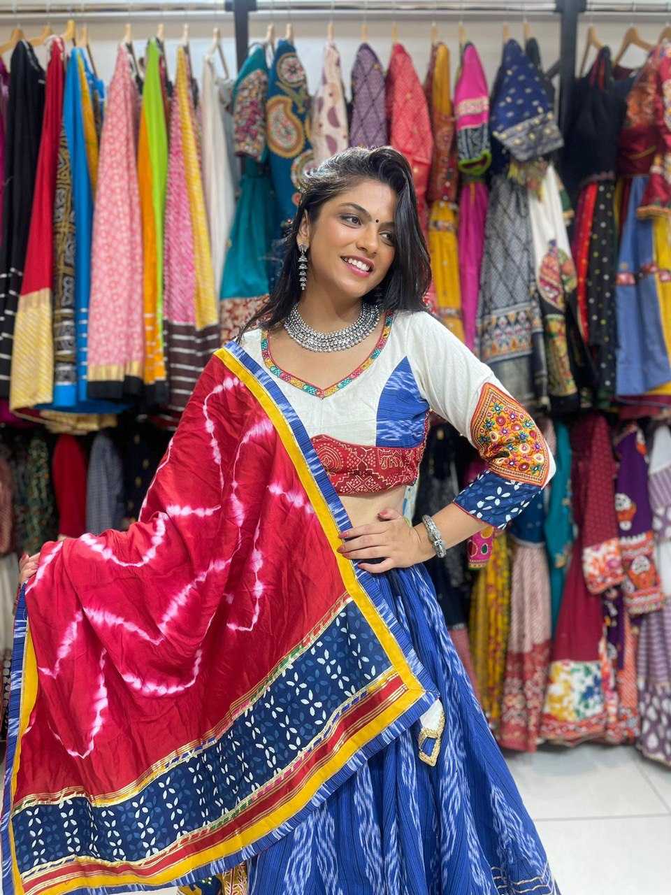 Ynf Pure Bandhej KESH444 Bandhej print Lehengas Wholesale Rajwada Lehenga Chaniya Choli Fish Cut Lehenga Manufacturer