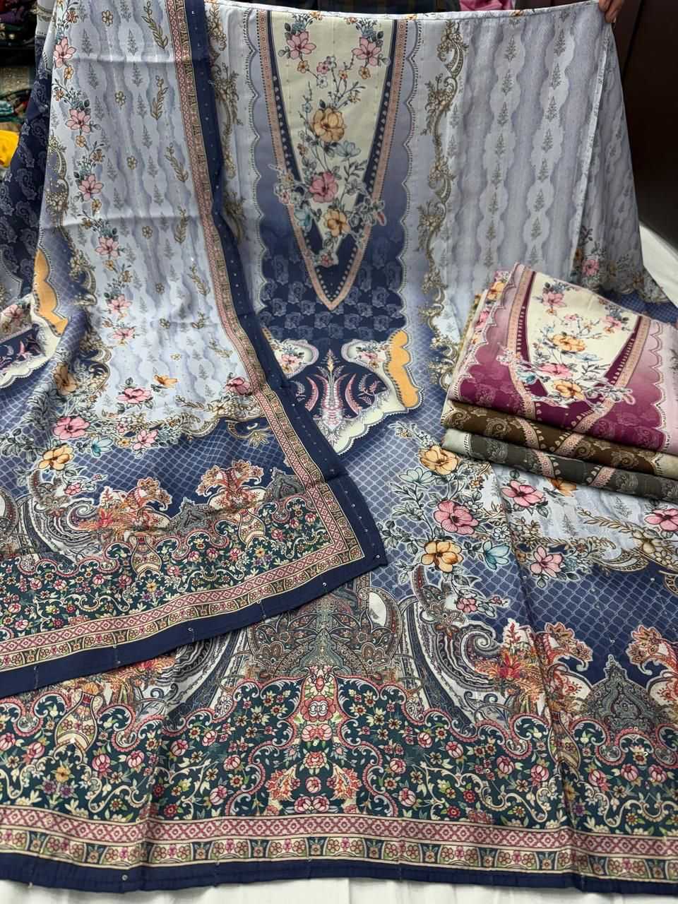 Ynf Pure Viscos KESH442 Sahiba Setwise Collections Wholesale Pakistani Suits Catalogs Manufacturer