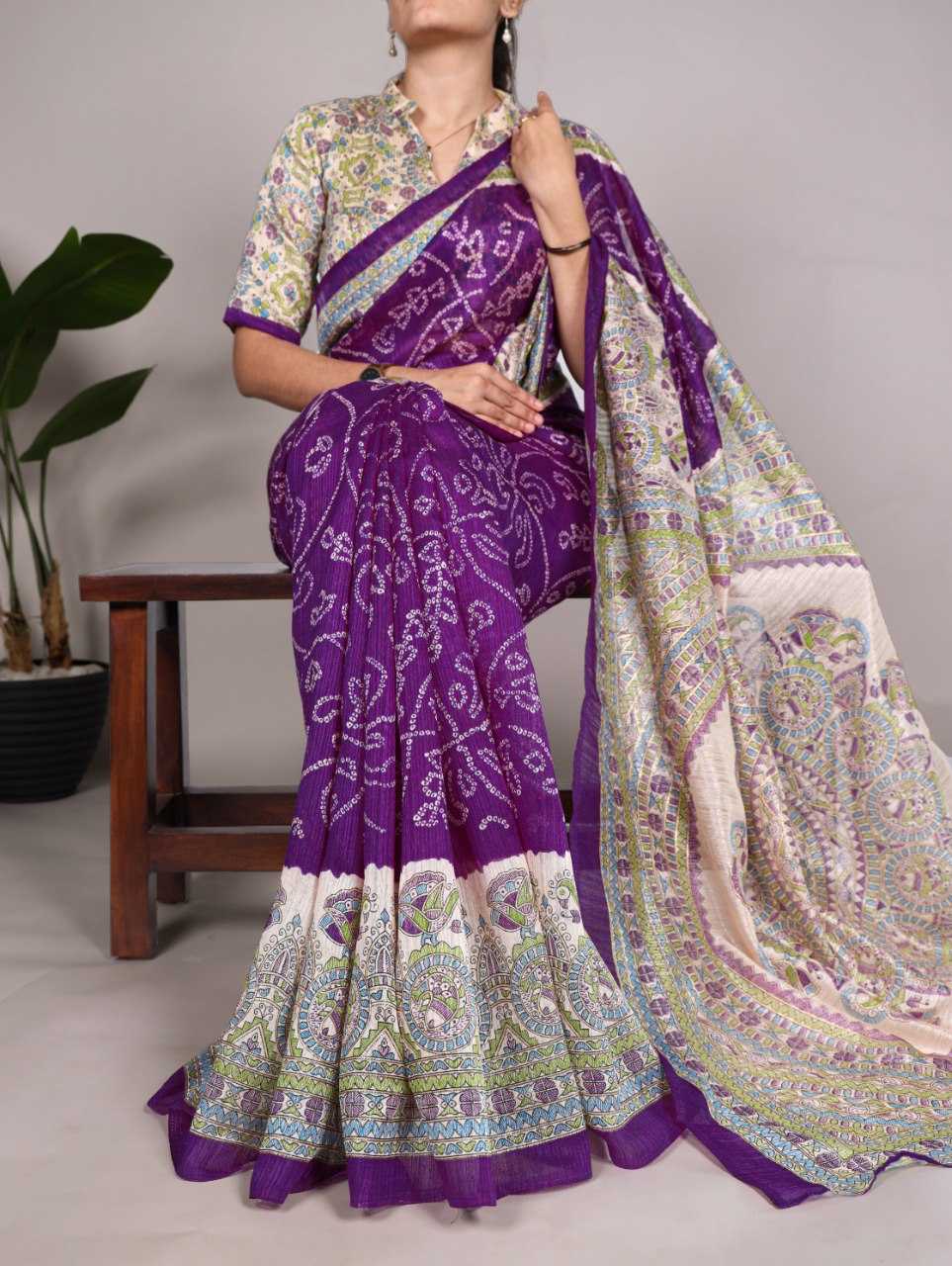 Ynf Rayon Bandhni RIN197 7209 Sarees Wholesale Fancy Sarees Printed Sarees Lightweight Sarees Bandhani Sarees Office Wear Sarees Manufacturer