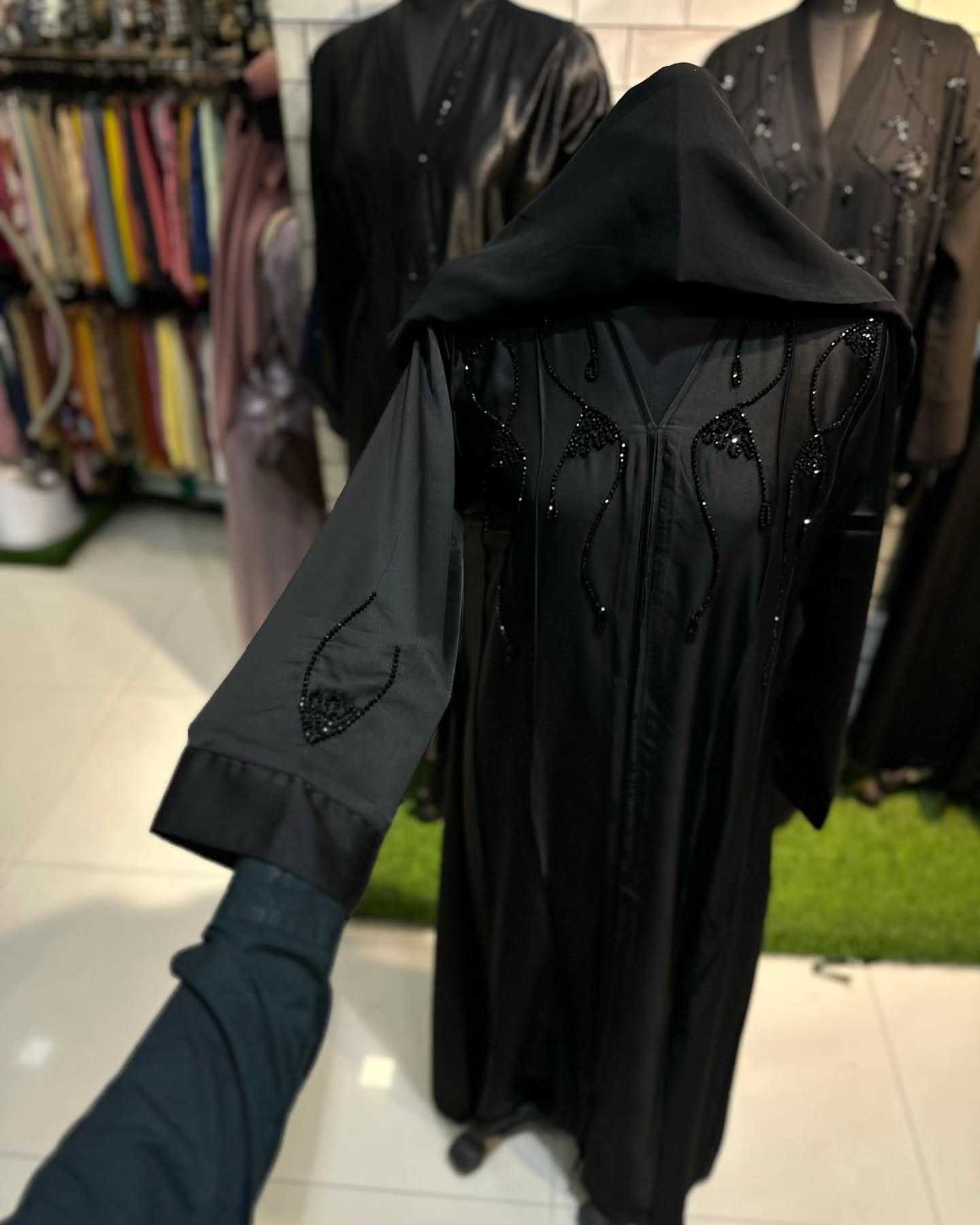Ynf Fancy KESH444 pattern Islamic Clothing Wholesale Burkha Manufacturer