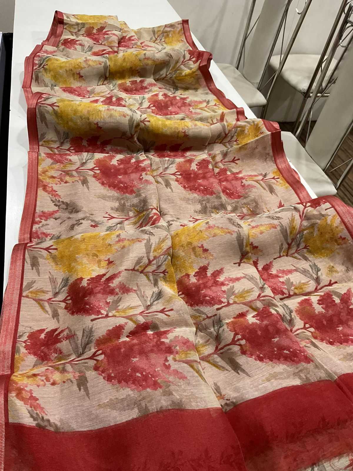 Ynf Linen KESH484 220 Sarees Wedding Collections Festive Collections Wholesale Printed Sarees Linen Sarees Sarees With Blouse Manufacturer