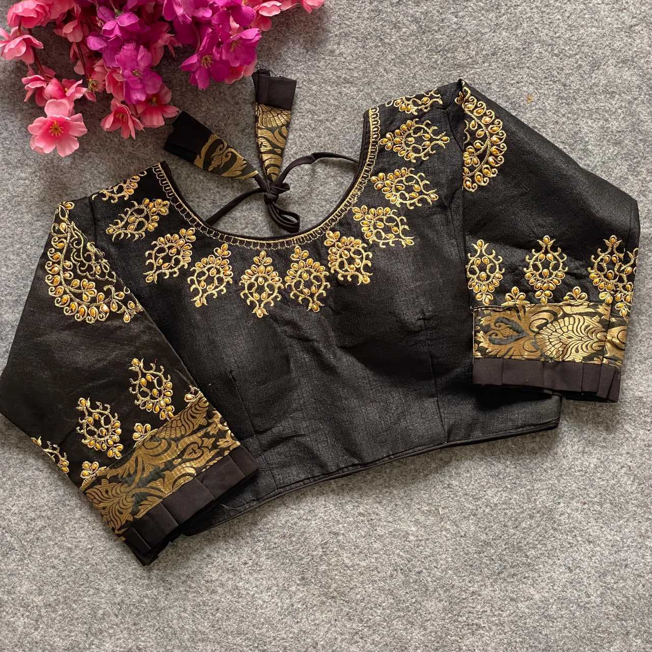 Ynf Phantom Silk KESH426 PUSHPA Readymade Blouses Wedding Collections Festive Collections Wholesale Sequence Embroidery Blouse Party Wear Blouse Silk Blouse Manufacturer