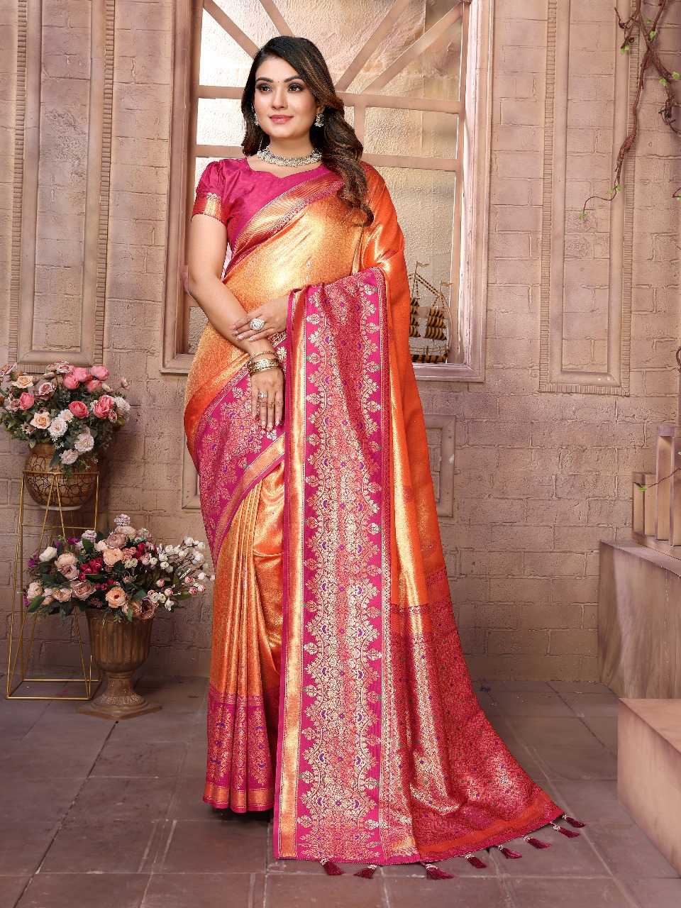 Ynf Tissue Silk RIN144 Sundari Sarees Silk Sarees Festive Collections Wholesale Banarasi Silk Sarees Tissue Silk Saree Sarees With Blouse Manufacturer