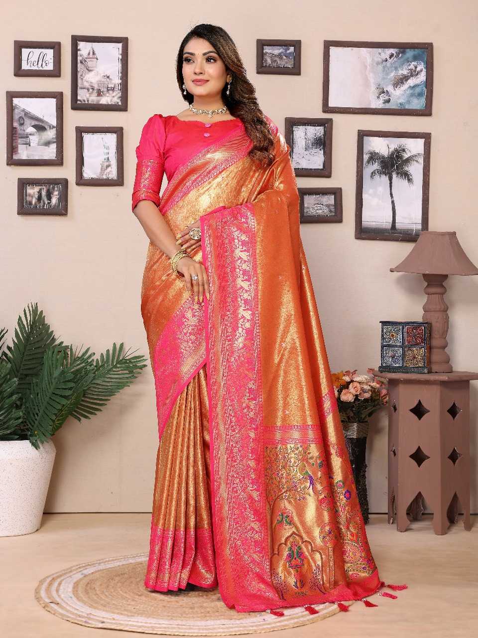 Ynf Tissue Silk RIN144 Vantara Sarees Silk Sarees Festive Collections Wholesale Banarasi Silk Sarees Tissue Silk Saree Sarees With Blouse Manufacturer