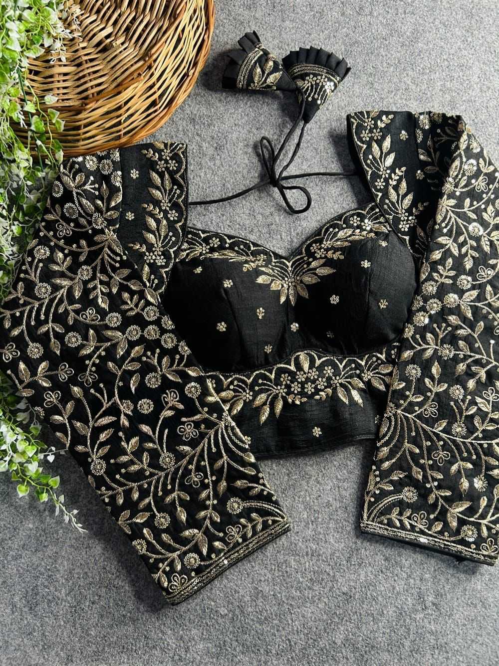 Ynf Vichitra Silk KESH426 MUMTAZ-2 Readymade Blouses Wedding Collections Festive Collections Wholesale Sequence Embroidery Blouse Party Wear Blouse Silk Blouse Manufacturer