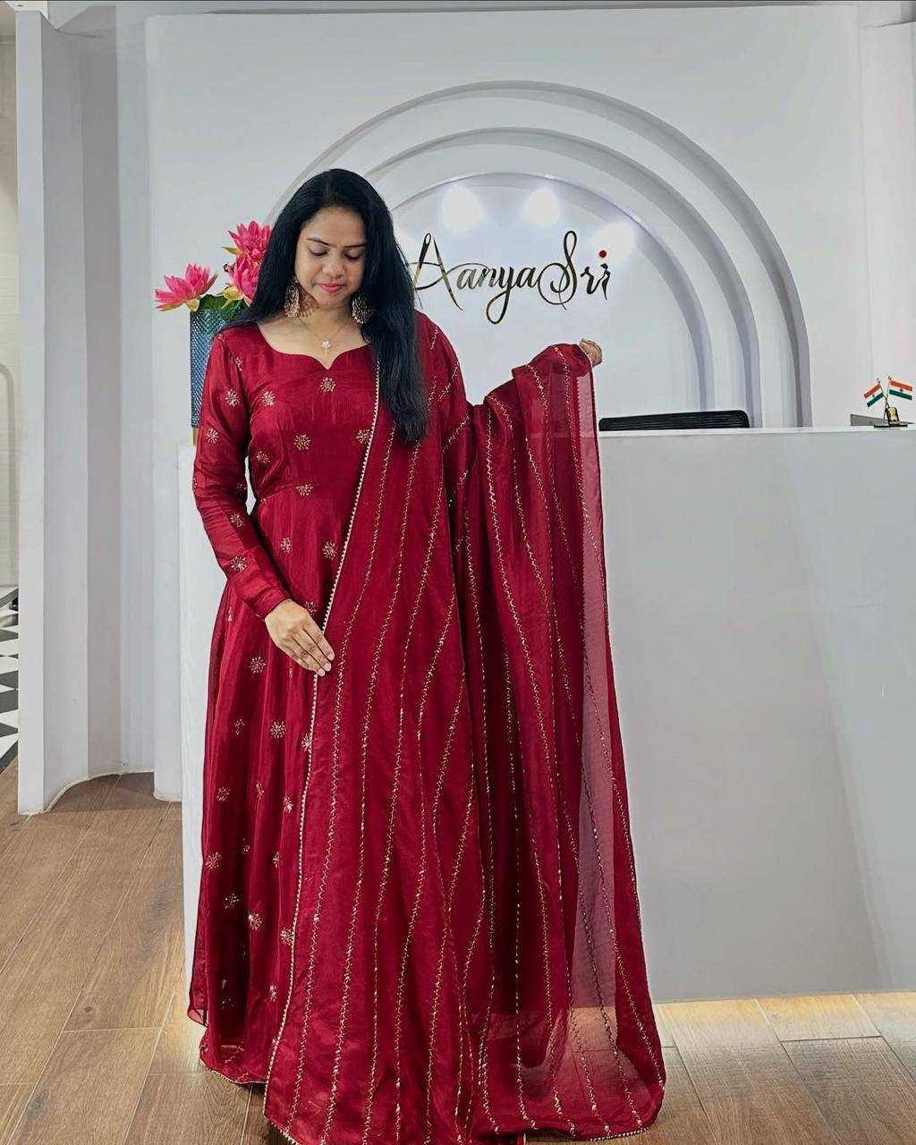Ynf Chinon KESH501 anarkali Suits & Dresses Wholesale Ladies Suits Embroidery Suits Designer dresses Manufacturer